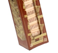 Tumbling Tower Game Wooden Stacking Blocks – 72 Pcs Set – Crafts