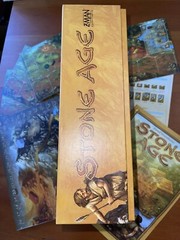 Z-Man Stone Age Board Game Complete & near mint! Worker placement/Strategy Game