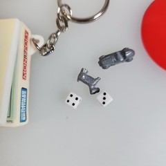 Lot of 4 Vintage Mini Board Game Keychains Hasbro 90’s – Various AS IS SEE Pics
