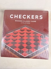 Checkers Wooden Strategy Board Game, 2 Players, Ages 8+, Beginner’s Guide