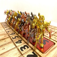 Horse Racing Game for Adults, Foldable Horse Race Board Game with 11 Luxuriou…