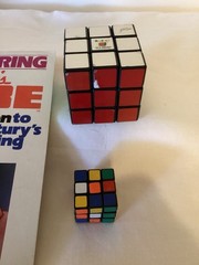 Original Rubik’s Cube, Mini Cube and 1980 Instruction Book