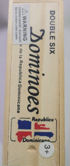 Double Six Republica Dominicana Dominoes Game in Set of 28 Wooden 2″X3/4″X1/4″
