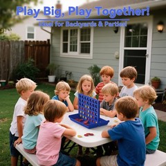 Educational Big Size 4 in a Row Game for Kids – Perfect for Family Gatherings!