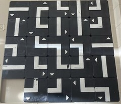 1972 Square Off Board Game Parker Brothers Replacement Tiles + 5 Markers Only