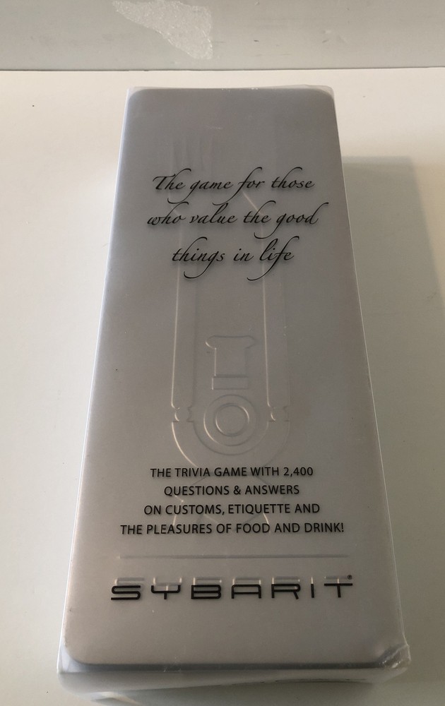 Sybarit Dinner Party Game by Fundex 2008 Ed – Etiquette Food and Drink Trivia
