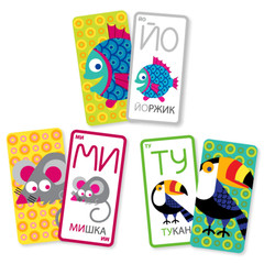 Ukrainian Reading Card Games Set Learn to Read Kids Educational 3 Games
