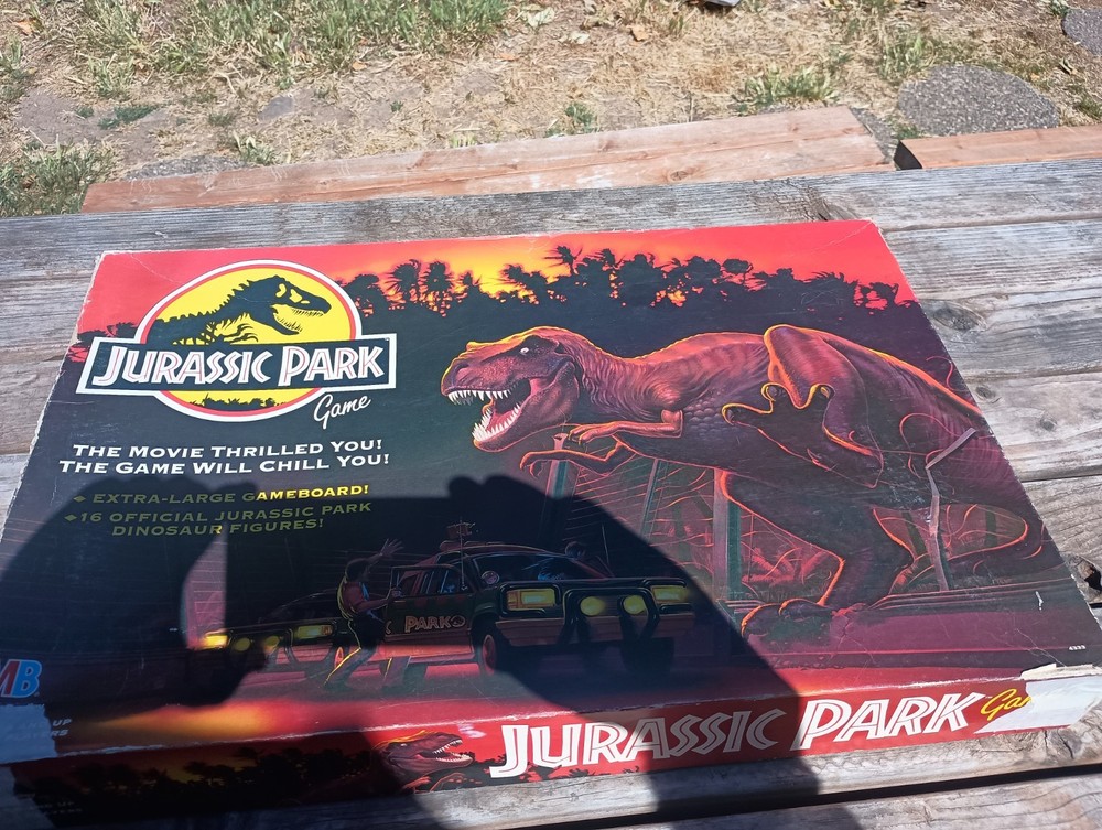1992 Jurassic Park Board Game by Milton Bradley Almost Complete w/ Manual