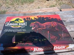 1992 Jurassic Park Board Game by Milton Bradley Almost Complete w/ Manual