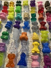 Vintage Gogo’s Crazy Bones Huge Mixed Lot Figures Gogo Toys Go Go Rare Glitter