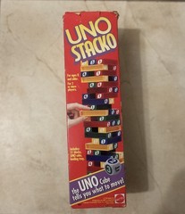 Mattel UNO Stacko Stacking Game w/ UNO Cube Dice, 2+ Players, Ages 8+