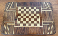 Game Storage Box, Inlaid Wood, 11 x 7.5 x 5.5