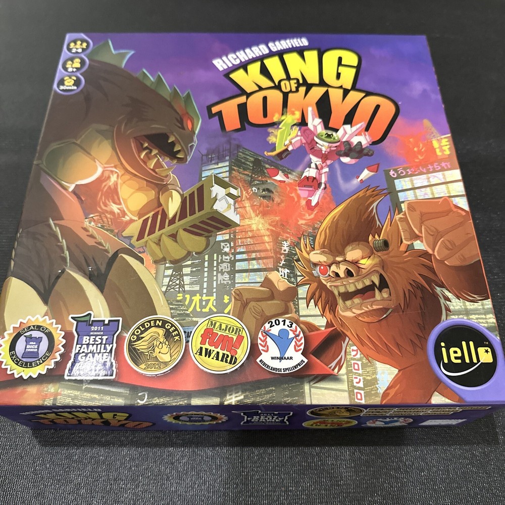 King of Tokyo Board Game IELLO Richard Garfield 2014 – Complete
