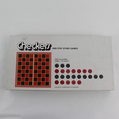 Vintage 1974 Checkers and Five Other Board Games By Whitman