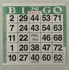 Bingo PAPER Cards 100 Square 1 On Triple or 3 Page Books 300 Sheets 3 Colors