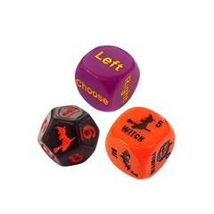 for Ages 8+ – Fast-Paced Family Games with Custom 6 Sided Dice, Witch Counter…