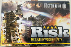 RISK Doctor Who: The Dalek Invasion of Earth Board Game -Complete w/extra Daleks