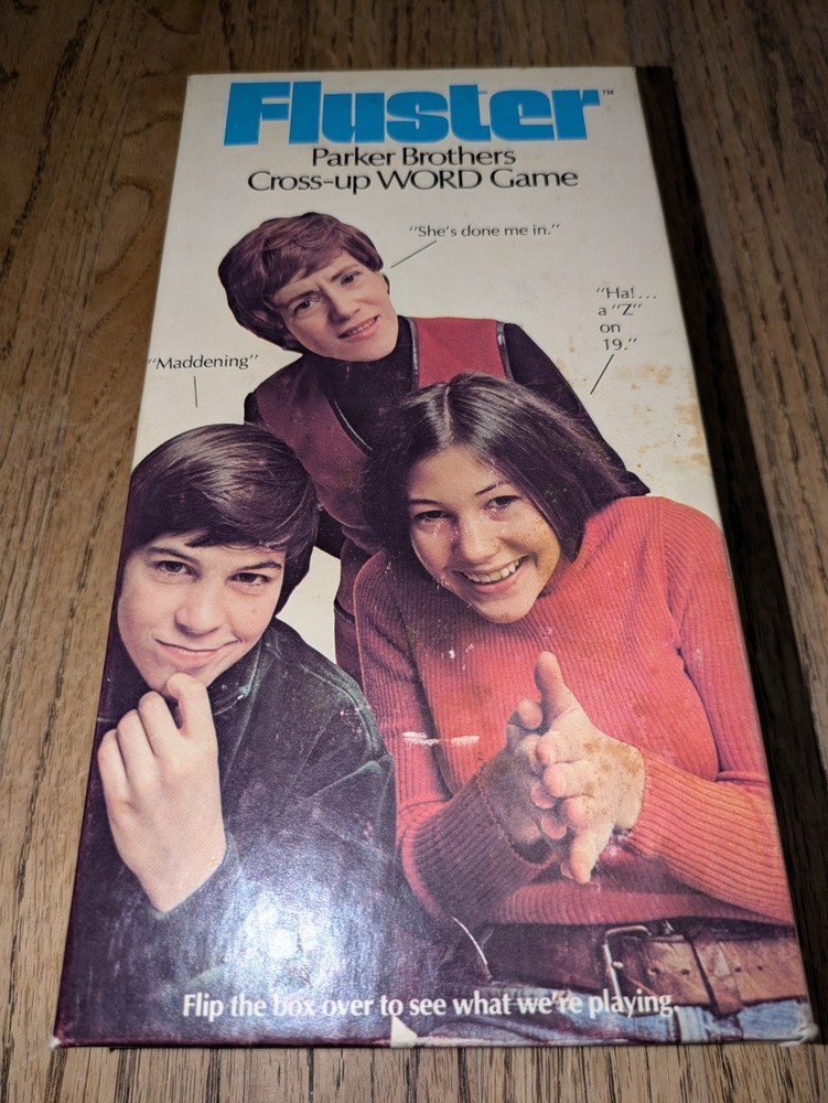 Fluster – Parker Brothers – Cross-up Word Game – Complete – Vintage 1973