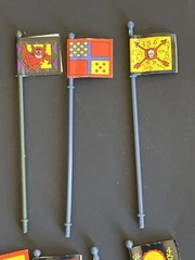 Milton Bradley Battle Masters Board Game Banners Flags Replacement Lot Of 23