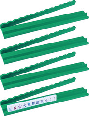 4 Pcs Wooden Mahjong Rack with Pusher 4 Set Magnet American Mahjong Rack Magneti