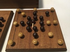 Vintage Elimination Puzzle Game Wooden Box Pegs Atelier Arlette Germany Floral
