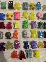 Crazy Bones Lot Of 54 Figures Vintage