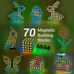 Magnet Cube 4×4 70 Blocks 560 Magnets Fidget Spinner STEM Toy TOSY Easter Basket