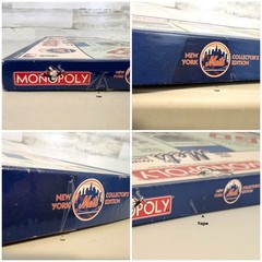 New York Mets Monopoly 2001 Collector’s Edition Board Game Pewter Tokens