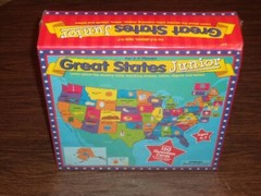 NIB 2003 Great States Junior Game Board By International Playthings