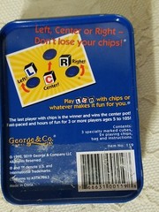 LCR® Left Center Right™ Dice Game -THE ORIGINAL GAME – Blue Tin~NEW