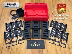 Catan Organizer (4th, 5th Edition) Base Game + 5-6 Player Expansion, 3D Printed