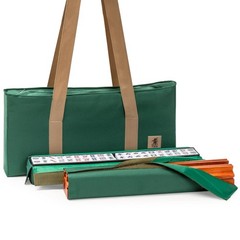 Yellow Mountain Imports American Mahjong Set, 21.7 X 10.6 X 3 Inches, Green