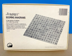 Vintage Scrabble Scoring Anagrams Word Tile Game – 1975 Selchow & Righter