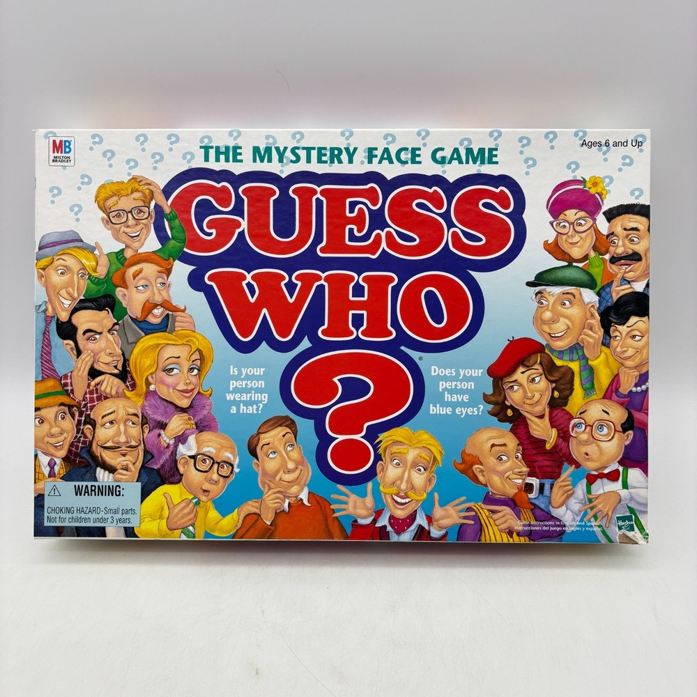 VINTAGE Guess Who COMPLETE Milton Bradley 1998 Classic Board Game 90s Kids