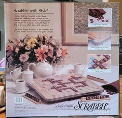 1989 Milton Bradley 4034 Scrabble Deluxe Edition Board Game EUC COMPLETE