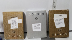ODD LOT, Various / MISC Game Pieces Dice, Sand Timer, GEMACO Cards – USED