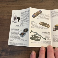 VINTAGE COLECO INDUSTRIES INC TOYS / GAMES CATALOG HANDHELD GAMES 1980
