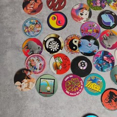 Over 50 Vintage Pogs and 2 Slammers