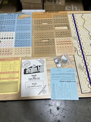 The Arab-Israeli Wars Board Game By Avalon Hill. Complete & Mostly Unpunched.