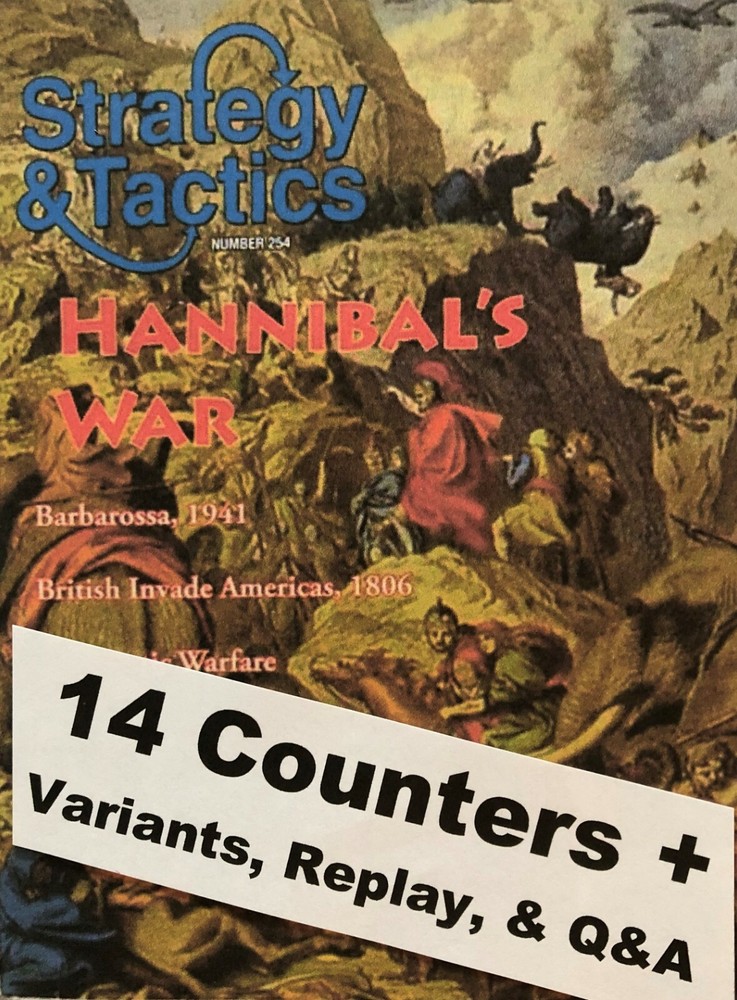 HANNIBAL’S WAR [S&T #254] Game EXPANSION. 14 Counters! +5 BONUS! EXCELLENT!