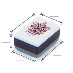 160 American Mahjong Tiles 4-Layer Acrylic Gray Theme Engraved Set fast ship