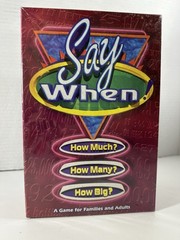 Say When! A Game for Families and Adults 1998 Winning Moved 10 Years And Up
