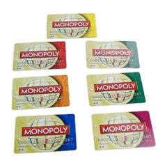 Monopoly Banking Unit, Bank Cards (6) & Rules – Here & Now Replacement Parts Set