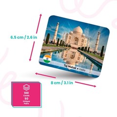 Explore the World Memory Matching Game – 100 Cards 50 Pairs with Famous Landm…