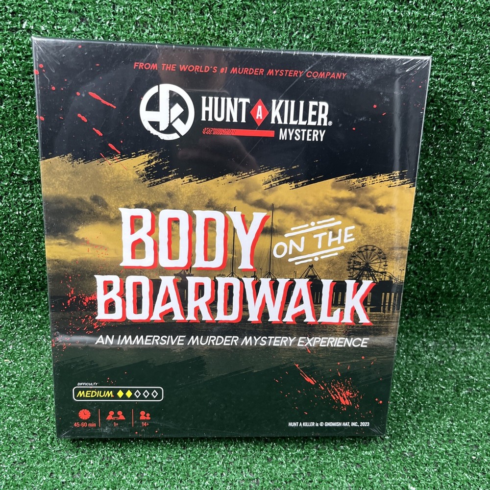 Hunt a Killer Body on the Boardwalk Immersive Murder Mystery Game Board New