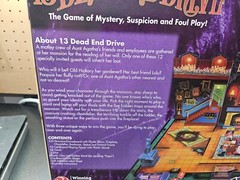 Winning Moves 13 Dead End Drive Mystery, Suspicion and Foul Board Game