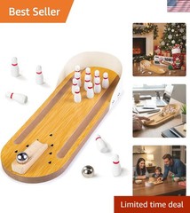 Fun Mini Bowling Set: Unisex Tabletop Game for Multiple Players & Parties