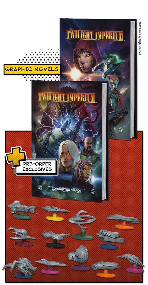 CMON Comics Vol 2 Twilight Imperium Corrupted Space Firmament + Extras + Ship!!