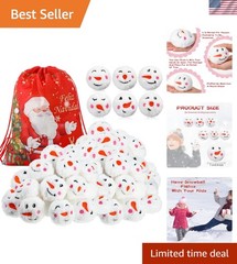 Fun 30 Pcs Classic Plush Snowballs – Ideal for Christmas Decor and Games