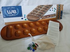 WE Games Mancala Board Game – 22 in., Solid Wood with Walnut Stain, Fun Games